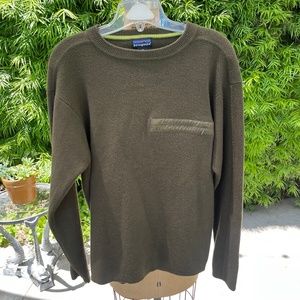 Vintage Patagonia Wool Sweater Men's Medium Green